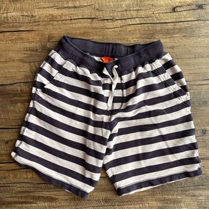 Joe Fresh Shorts men’s M blue white stripe sweatshirt drawstring cotton